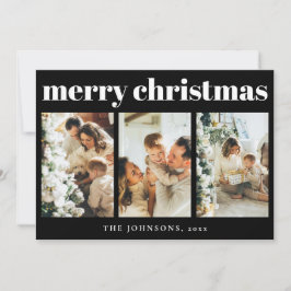 Modern Simple Typografy Christmas Holiday Card Feiertagskarte
