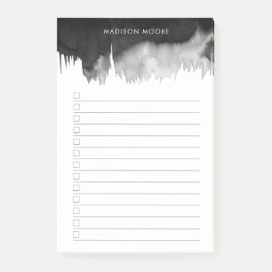 Modern Simple Watercolor Typografie To do List Post-it Klebezettel
