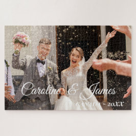 Modern Simple wedding Photo Puzzle