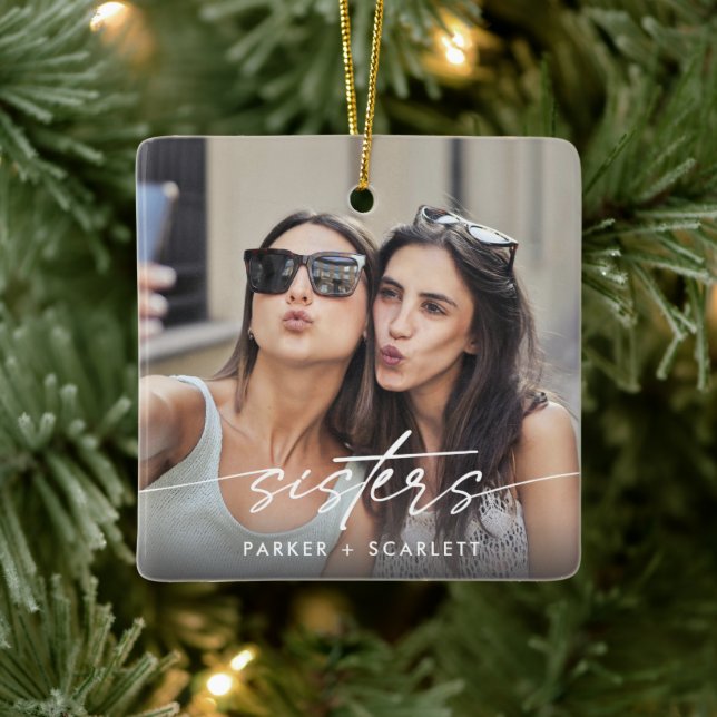 Modern Sisters Create Your Own Photo Script Keramikornament (Baum)