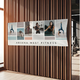 Modern Six Photo Collage Personal Trainer Fitness Banner