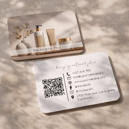 Modern Skincare Products Business Card wit Visitenkarte
