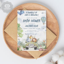 Modern Sky Blue White Teddy Bären Floral Design