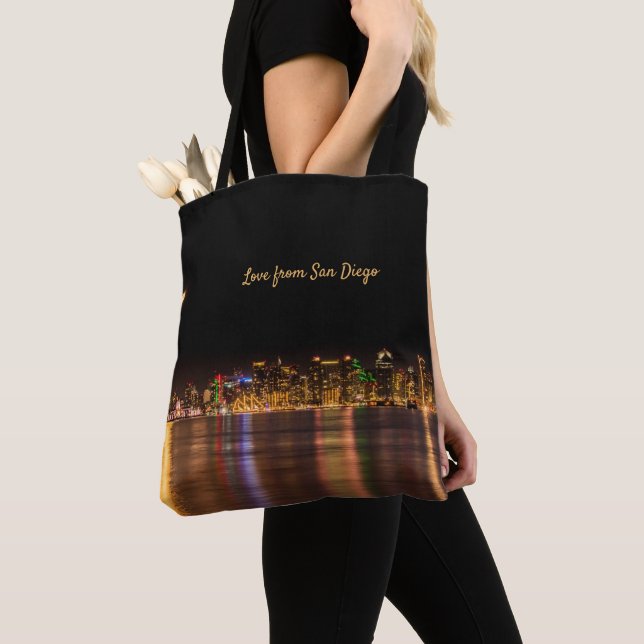 Modern Skyline City Black & Gold Souvenir San Dieg (Von Nahem)