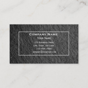 Modern Slate Business Card Visitenkarte