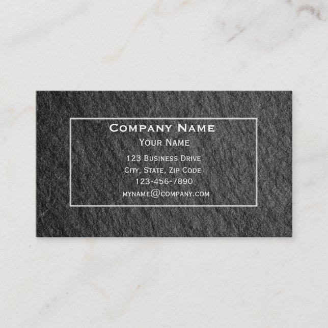 Modern Slate Business Card Visitenkarte