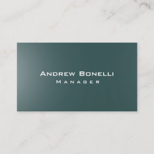 Modern Slate Gray Creative Manager Business Card Visitenkarte