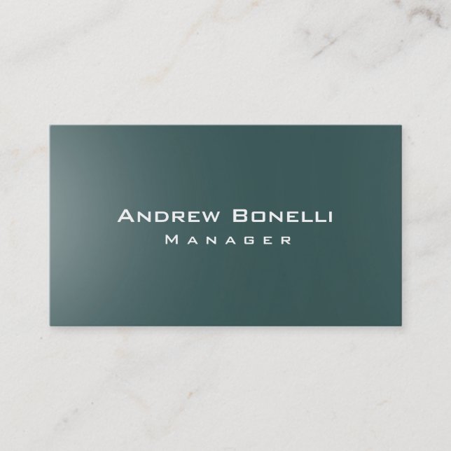 Modern Slate Gray Creative Manager Business Card Visitenkarte (Vorderseite)
