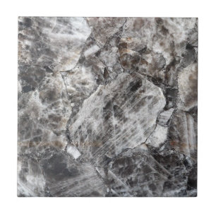 Modern Smokey Quarz Kristall Edelstein Print Fliese