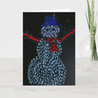 Modern Snowman Feiertagskarte