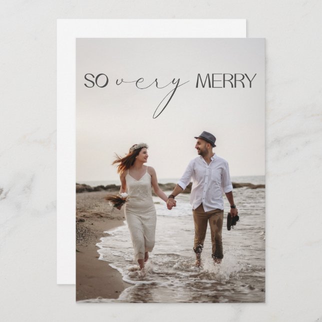 Modern so sehr frohe Neugeborene Weihnachten (Vorne/Hinten)