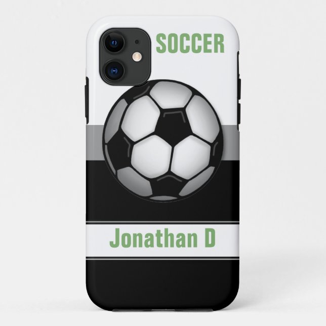 Modern Soccer Ball grün Custom iPhone 5 Fall Case-Mate iPhone Hülle (Rückseite)