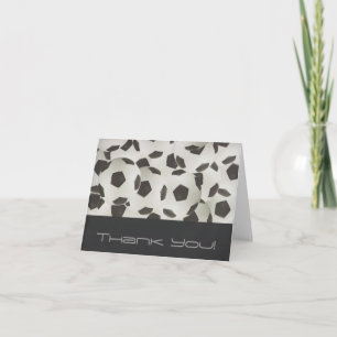 Modern Soccer Balls Vielen Dank Dankeskarte