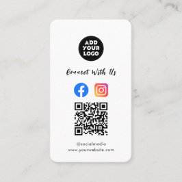 Modern Social Media QR Code | Instagram Facebook Visitenkarte