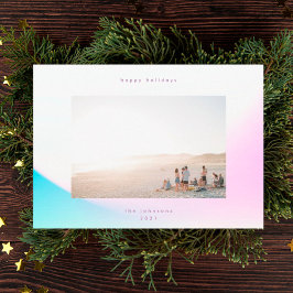 Modern Soft Gradient Minimalistisch Christmas Sky Feiertagskarte