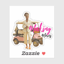 Modern Sophisticated Custom-Cut Vinyl Sticker