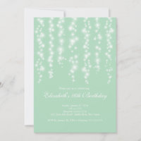 Modern Sparkle Mint 16 . Geburtstag Geburtstagspar