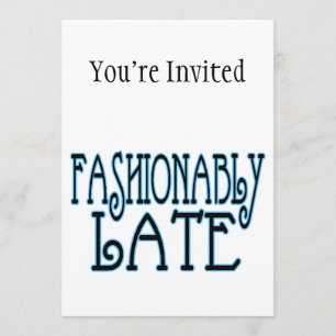 Modern spät wert die Wartezeit Einladung