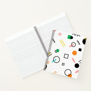 Modern, spielerisch, cool, trendy, geometrisch geg notizbuch