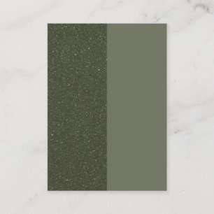 Modern Split Moss Green Discount Card - Anpassen Rabattkarte