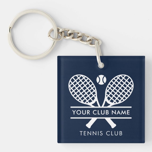 Modern Sport Club Name Tennis Team Swag Schlüsselanhänger (Vorderseite)
