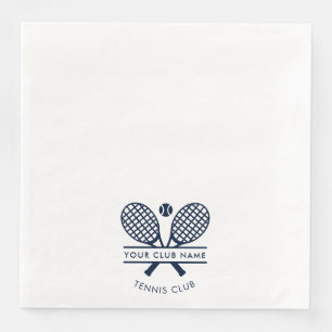 Modern Sports Club Name Tennis Team Serviette