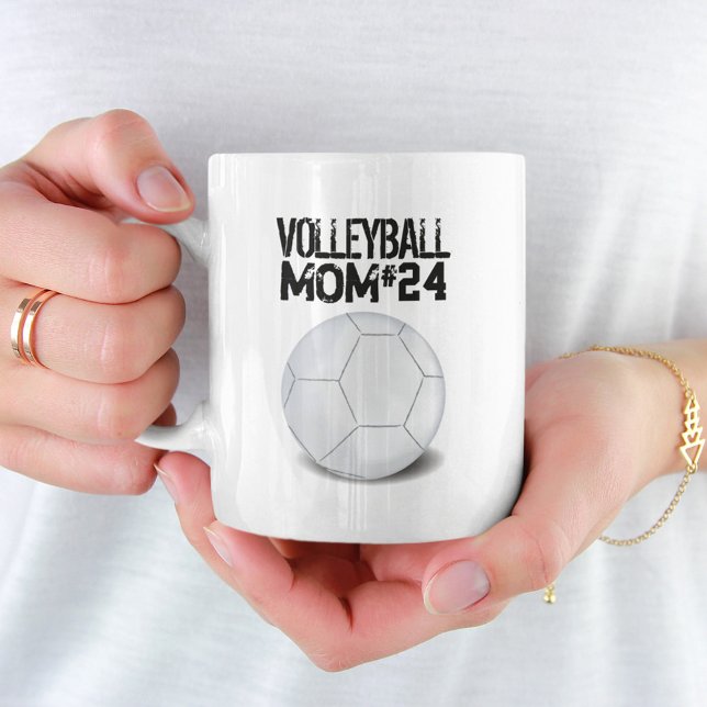 Modern Sports Volleyball Mama Niedlich Simple Play Kaffeetasse (Von Creator hochgeladen)