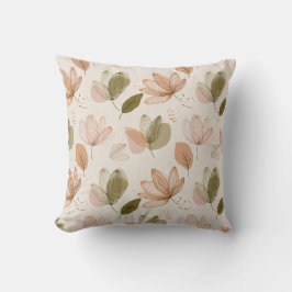 Modern Spring Botanical Floral Throw Pillow Kissen