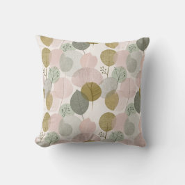 Modern Spring Botanical Throw Pillow Kissen