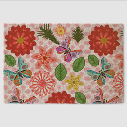 Modern Spring Garden Butterfly Floral