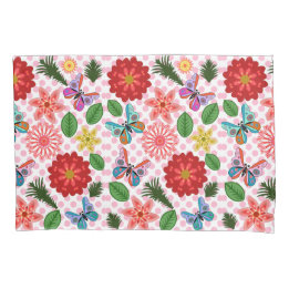 Modern Spring Garden Butterfly Floral Kissenbezug