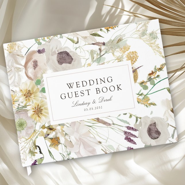 Modern Spring Wedding Gästebuch (Modern Spring Wedding Guest Book)