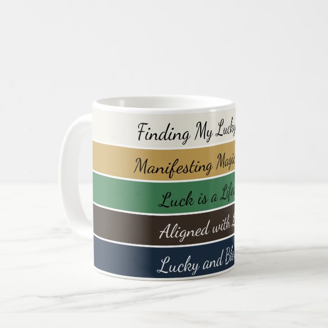 Modern St. Patrick’s Day Gradient Kaffeetasse (Vorderseite Links)