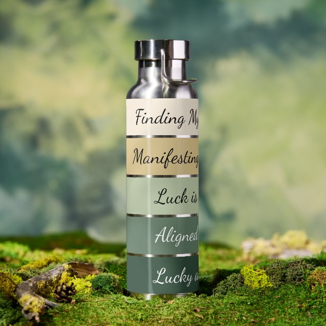 Modern St. Patrick’s Day Gradient Trinkflasche (Außenbereich (gedreht))