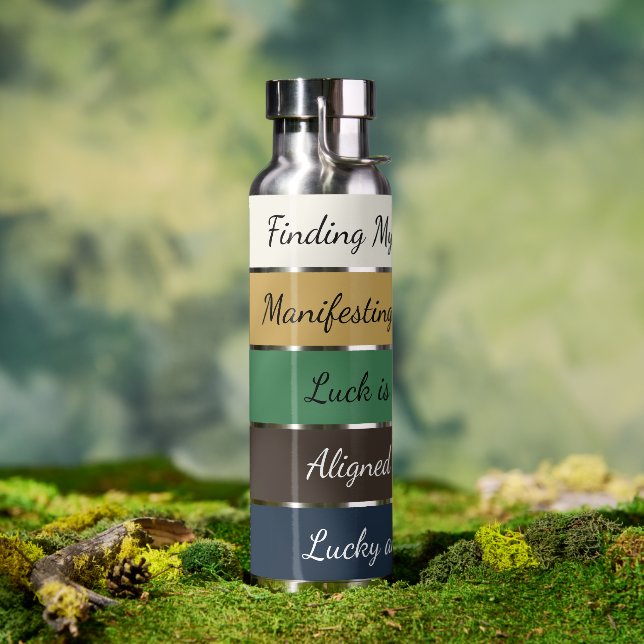 Modern St. Patrick’s Day Gradient Trinkflasche (Außenbereich (gedreht))