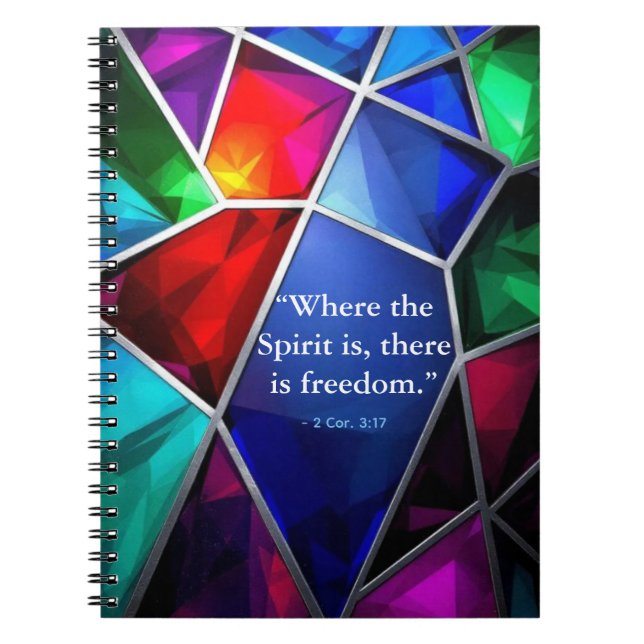 Modern Stained Glass Geometric Faith Journal Notizblock (Vorderseite)