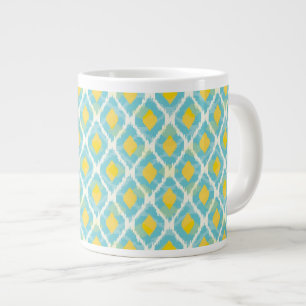 Modern Stamm-Kat-Blau-gelbe Mode Jumbo-Tasse