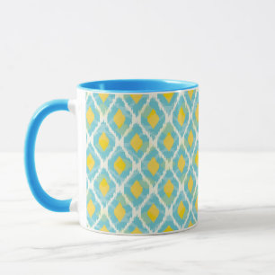 Modern Stamm-Kat-Blau-gelbe Mode Tasse
