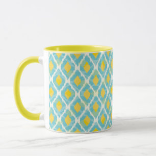 Modern Stamm-Kat-Blau-gelbe Mode Tasse
