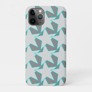 Modern Star Geometric - grau und türkis Case-Mate iPhone Hülle