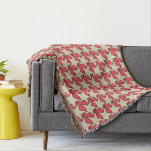 Modern Star Geometric - Korallen und Beige Decke