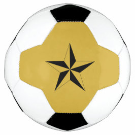 Modern Star Mark Soccer Ball with Unique Design