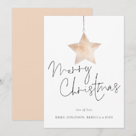 Modern Star Script Frohe Weihnachten