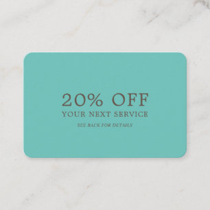 Modern & stilvoll - Jegliche Farbe - Gutschein zum Rabattkarte