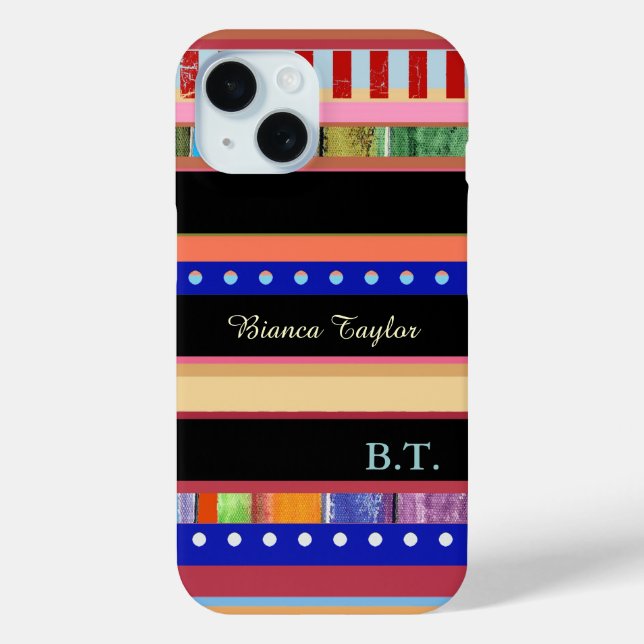 Modern & stilvoll Stripes . Case-Mate iPhone Hülle (Rückseite)