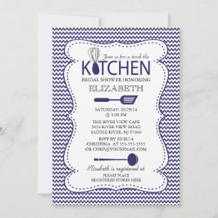 Modern Stock die Küchen-Bridal-Dusche Einladung