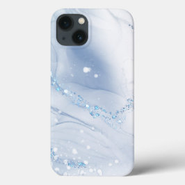 Modern Stone Dusty Blue Marble Case-Mate iPhone Hülle
