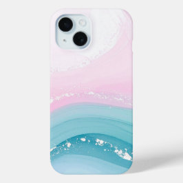 Modern Stone Dusty Blue Marble Case-Mate iPhone Hülle