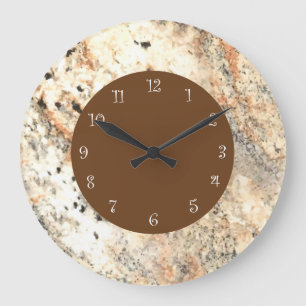 Modern Stone Look Marble Große Wanduhr