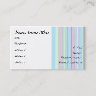 Modern Strip Business Cards Visitenkarte